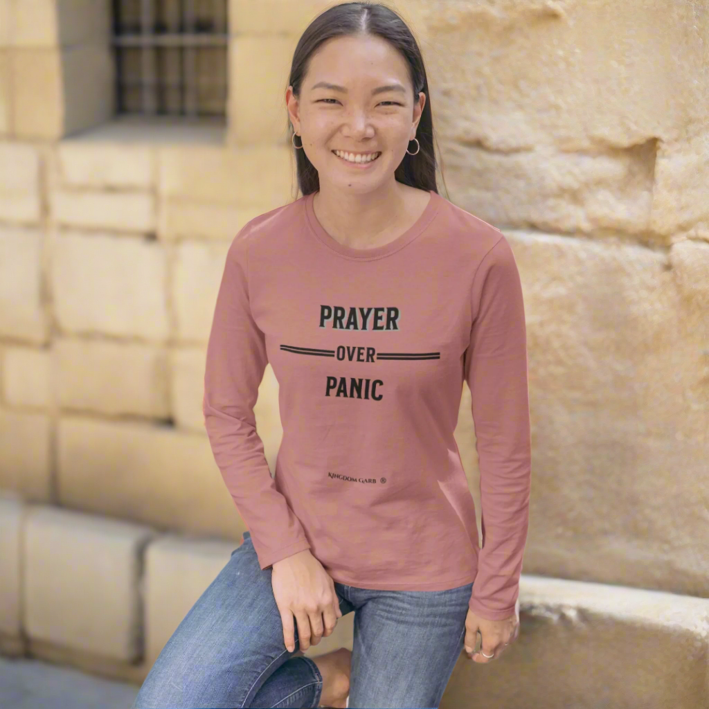 Prayer Over Panic LS Tee