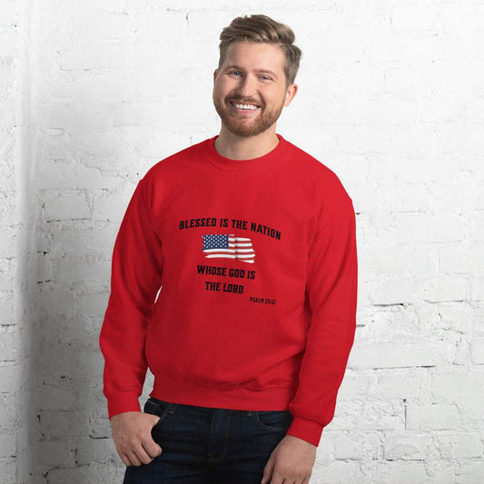 Blessed Is The Nation Unisex Sweatshirt